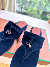 LP THONG SANDALS 25S IN MIDNIGHT BLUE SUEDE