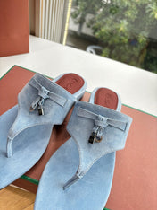 LP THONG SANDALS 25S IN SKY BLUE SUEDE