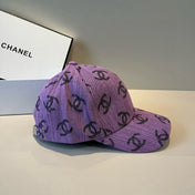 CHANEL 26S PATTERNED DENIM BASEBALL CAP 337792