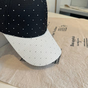 CHANEL 26S CRYSTAL-EMBELLISHED BASEBALL CAP 337798
