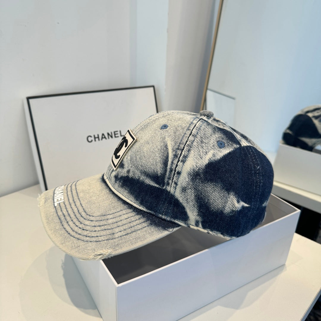 CHANEL 26S DENIM BASEBALL CAP 337805
