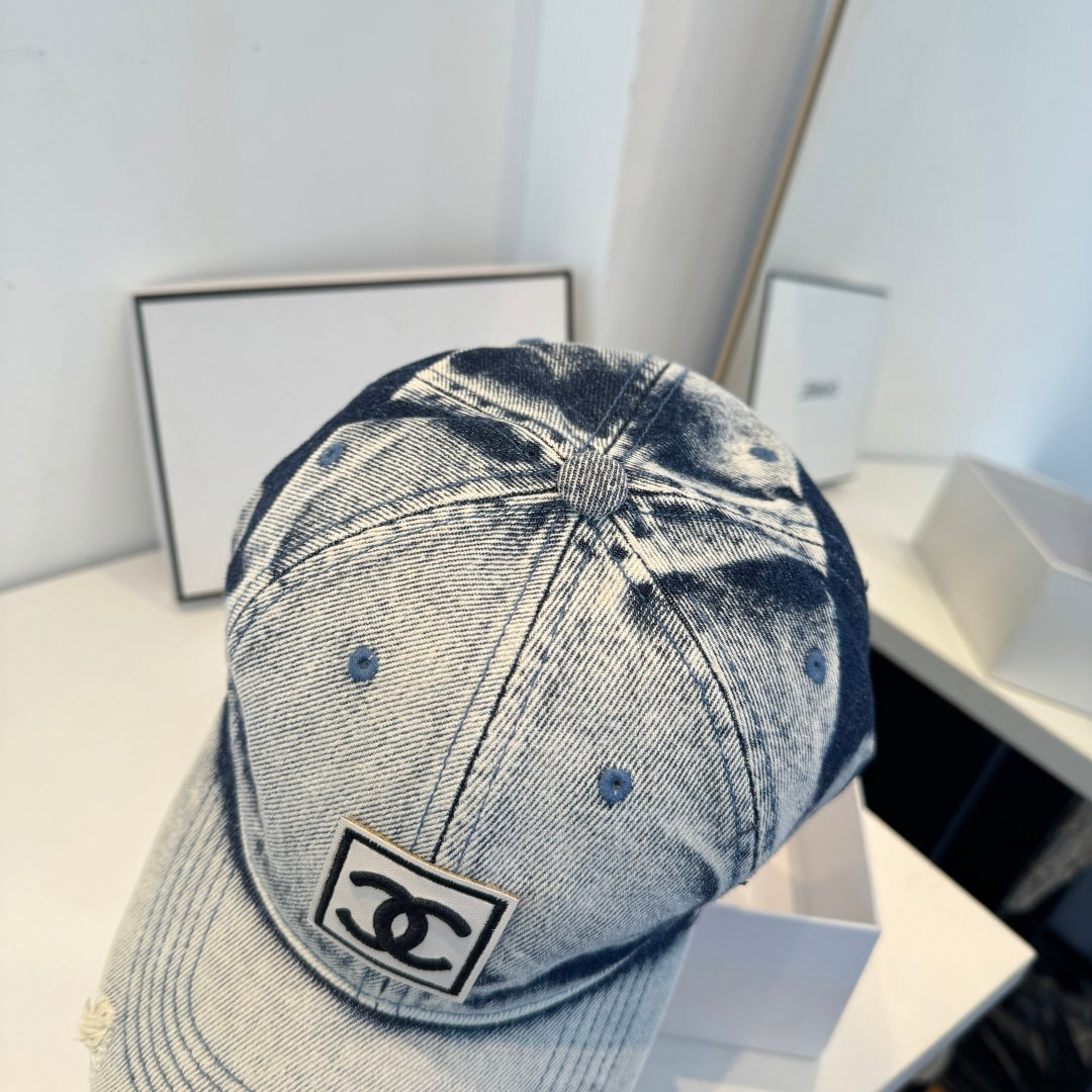 CHANEL 26S DENIM BASEBALL CAP 337805