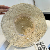 LOEWE 26S RAFFIA BUCKET HAT STYLE 205