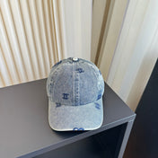 CHANEL 26S MONOGRAM CC DENIM BASEBALL CAP 337807