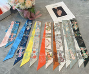 HERMES 25S SILK NECKERCHIEF 86 IN SILK 714378