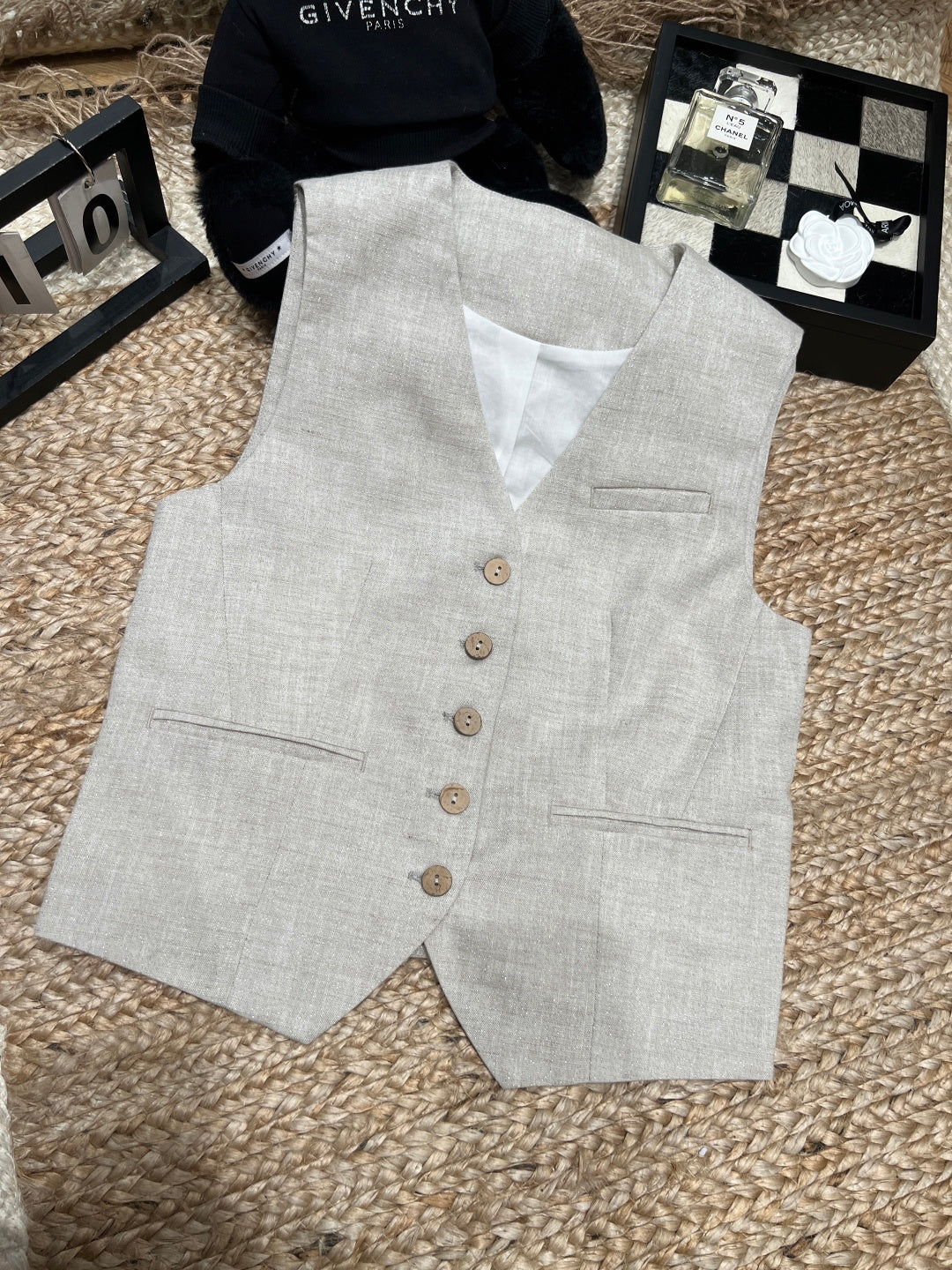 RALPH LAUREN 26S CLASSIC LINEN VEST 432