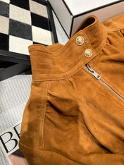 CELINE 26S SUEDE ZIP-UP JACKET 559