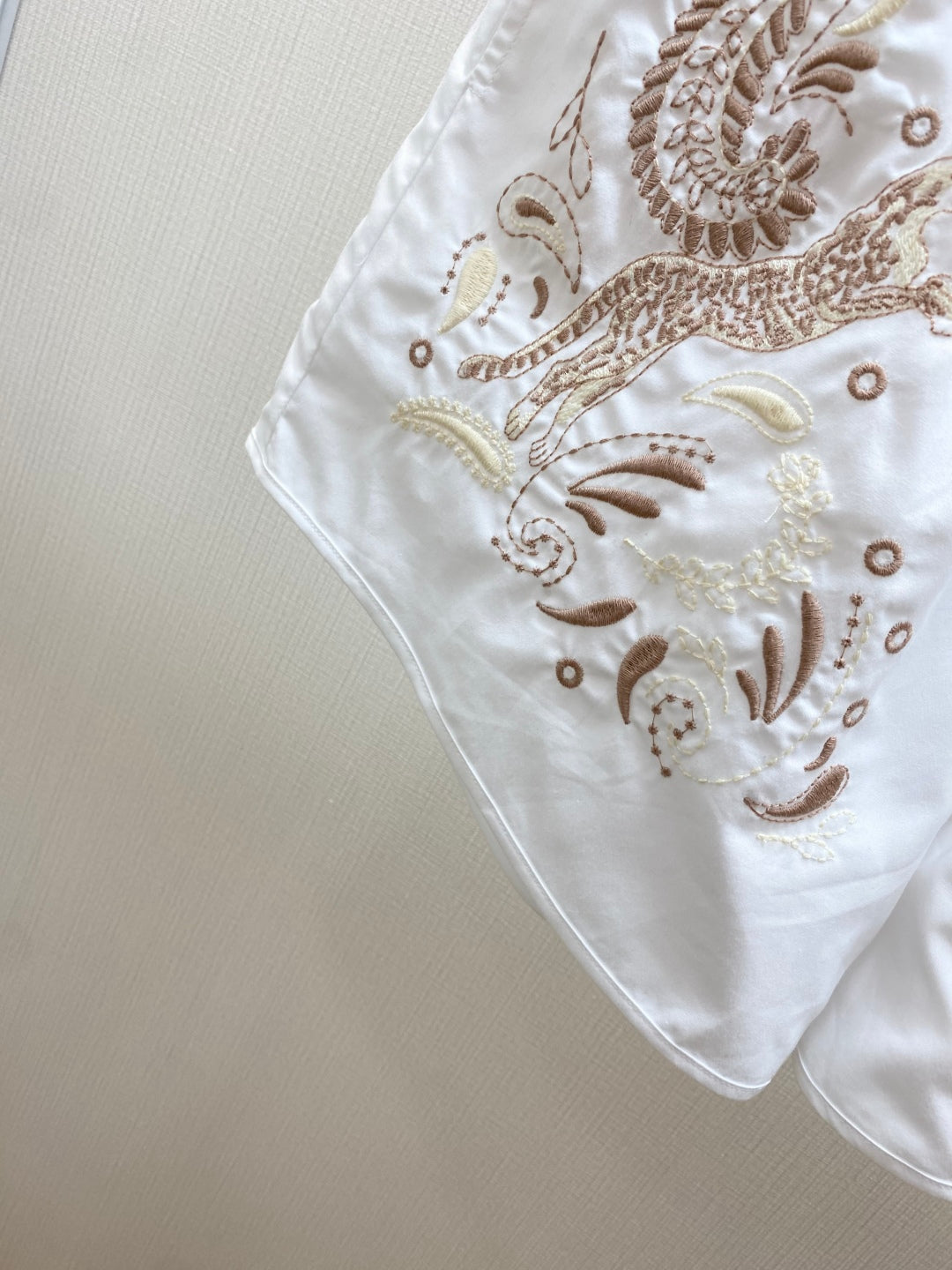 HERMES 25S EMBROIDERED SHORTS 158