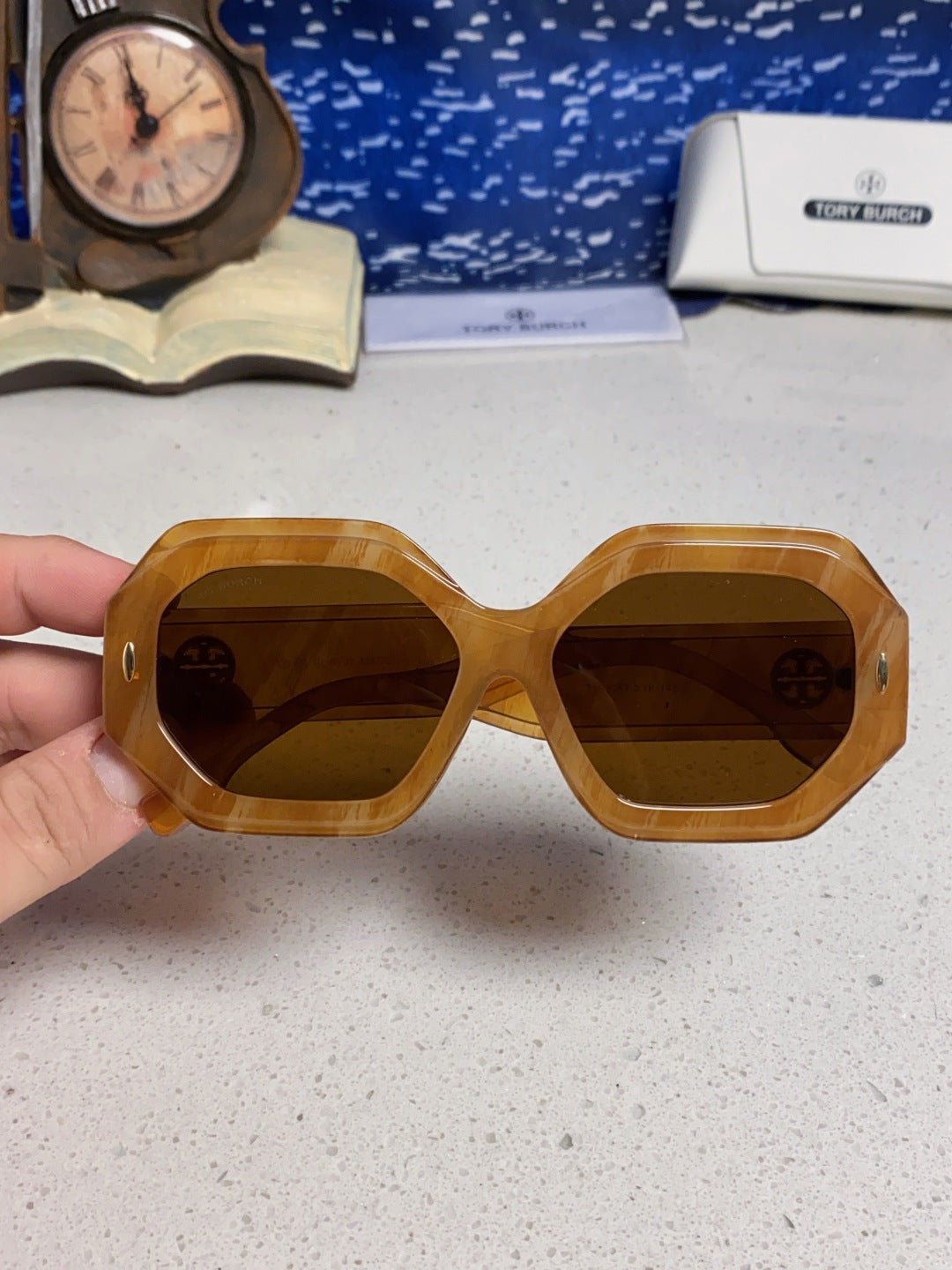 BURBERRY 26S GEOMETRIC POLYGONAL FRAME IN ACETATE 427669