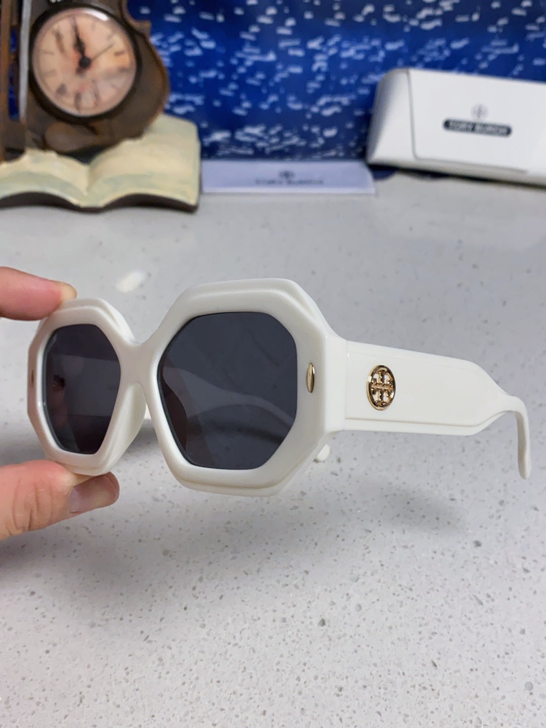 BURBERRY 26S GEOMETRIC POLYGONAL FRAME IN ACETATE 427670