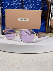 MIUMIU 26S SQUARE FRAME IN METAL 443521