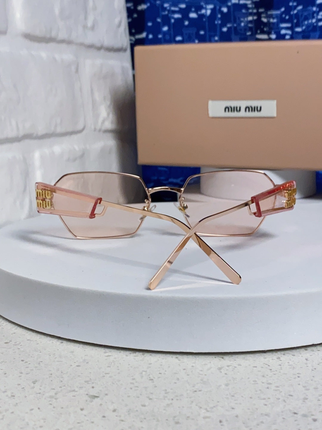 MIUMIU 26S SQUARE FRAME IN METAL 443522