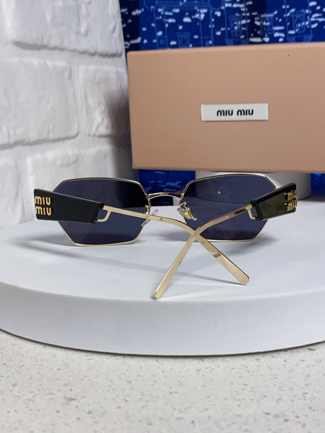 MIUMIU 26S SQUARE FRAME IN METAL 443325