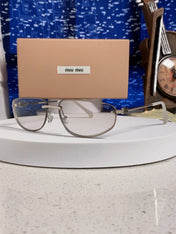 MIUMIU 26S RECTANGULAR FRAME IN METAL 426396