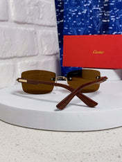 CARTIER 26S RIMLESS FRAME IN METAL 439583