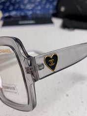 CHANEL 26S OVERSIZED SQUARE FRAME IN GREY ACETATE 404746