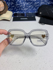 CHANEL 26S OVERSIZED SQUARE FRAME IN GREY ACETATE 404746