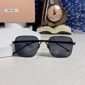 MIUMIU 26S SQUARE GEOMETRIC FRAME IN METAL 445244
