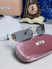 MIUMIU 26S SHIELD FRAME IN METAL 436116