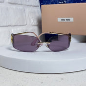 MIUMIU 26S SHIELD FRAME IN METAL 436117