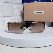 MIUMIU 26S SHIELD FRAME IN METAL 436118