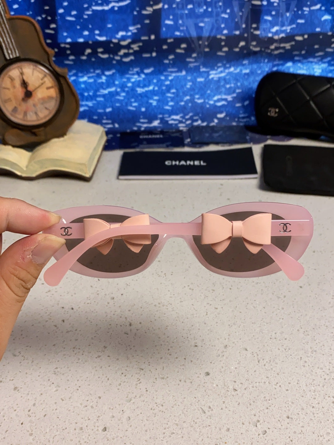CHANEL 26S SLIM OVAL FRAME IN PINK ACETATE 404785