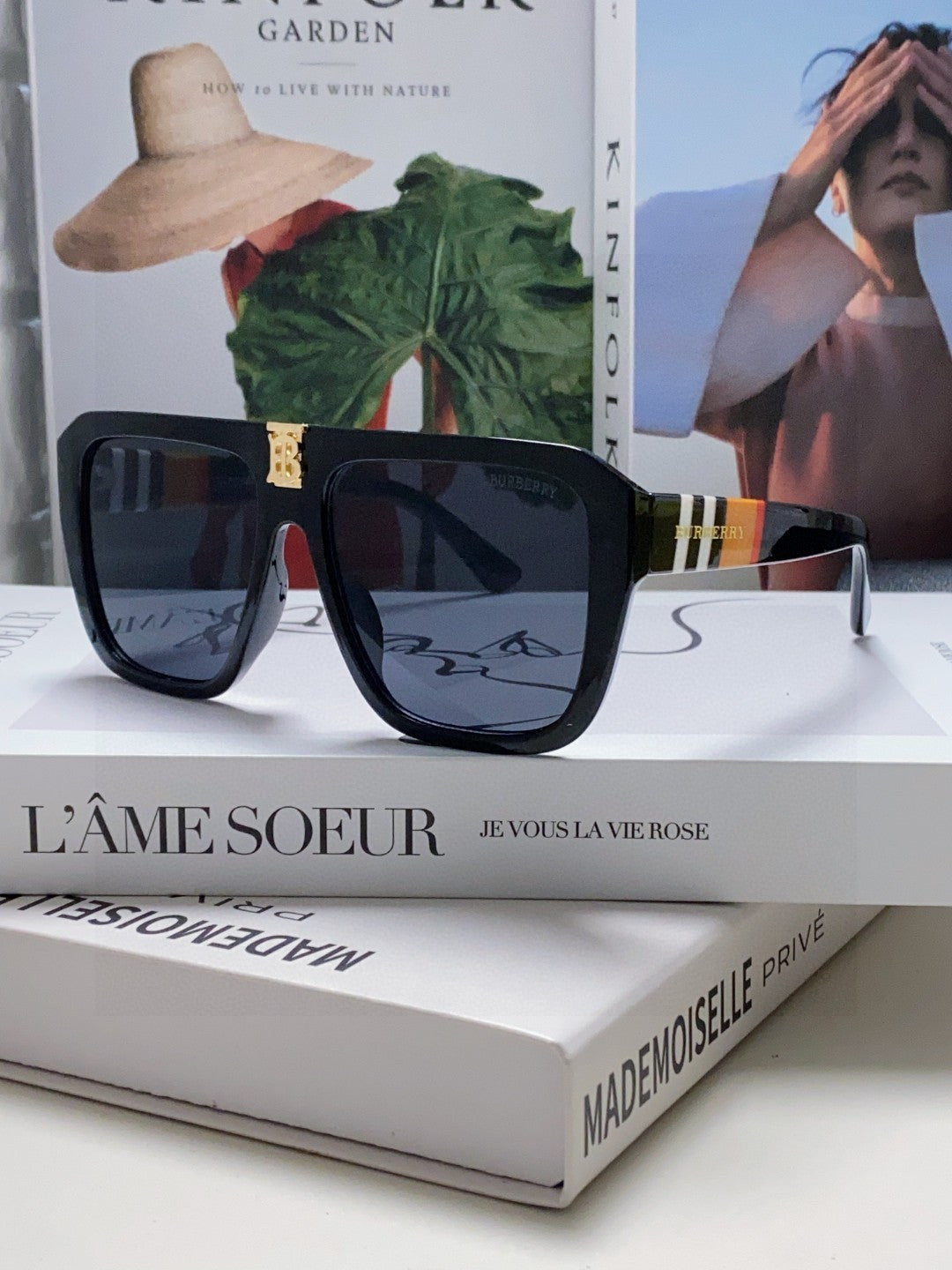 BURBERRY 26S SQUARE AVIATOR FRAME IN ACETATE 417276