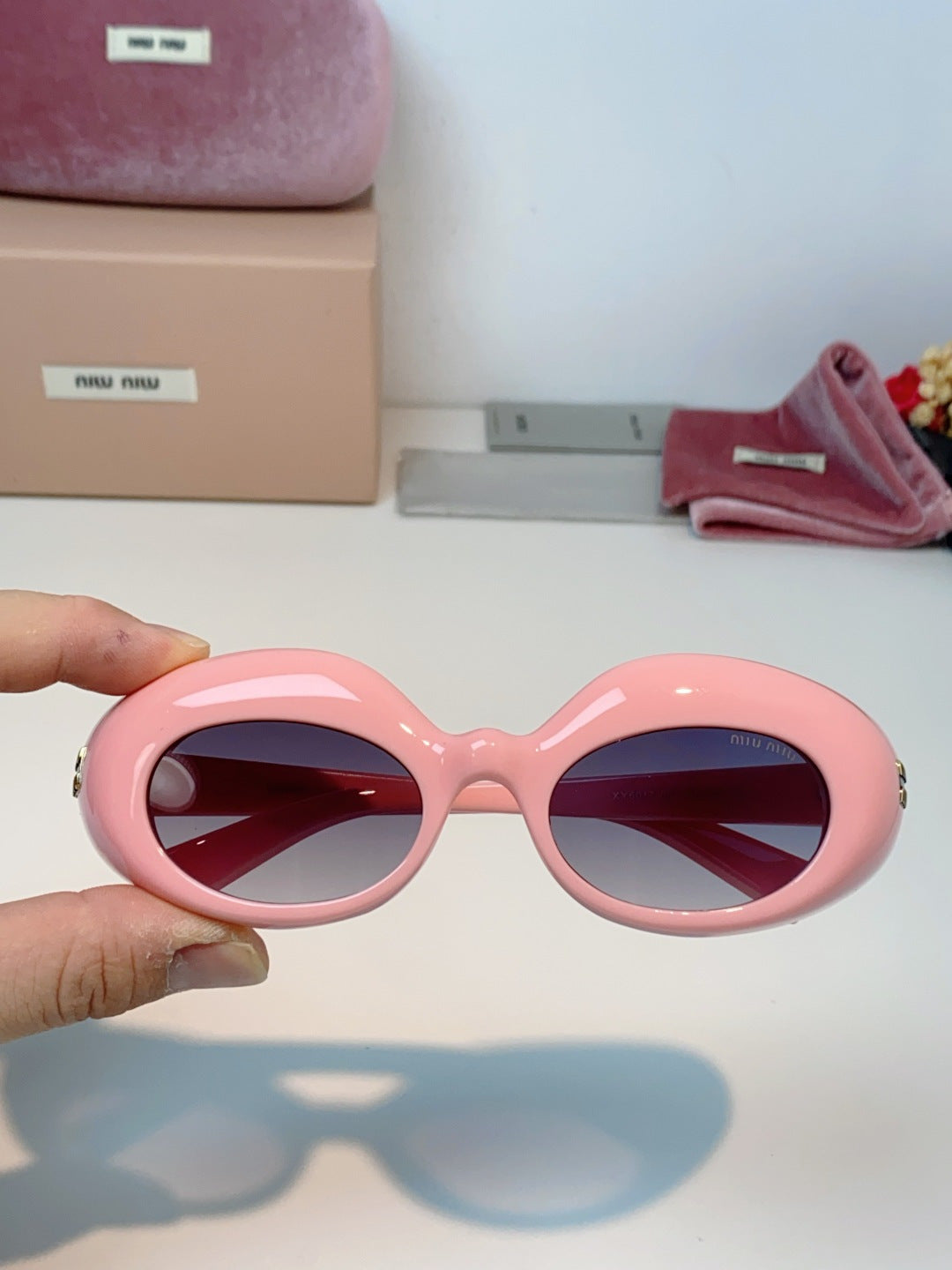 MIUMIU 26S BUTTERFLY FRAME IN ACETATE 424488