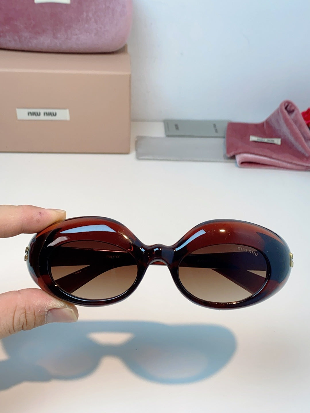 MIUMIU 26S BUTTERFLY FRAME IN ACETATE 424492