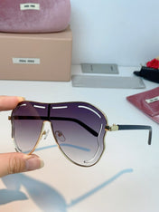MIUMIU 26S SHIELD FRAME IN METAL 424497