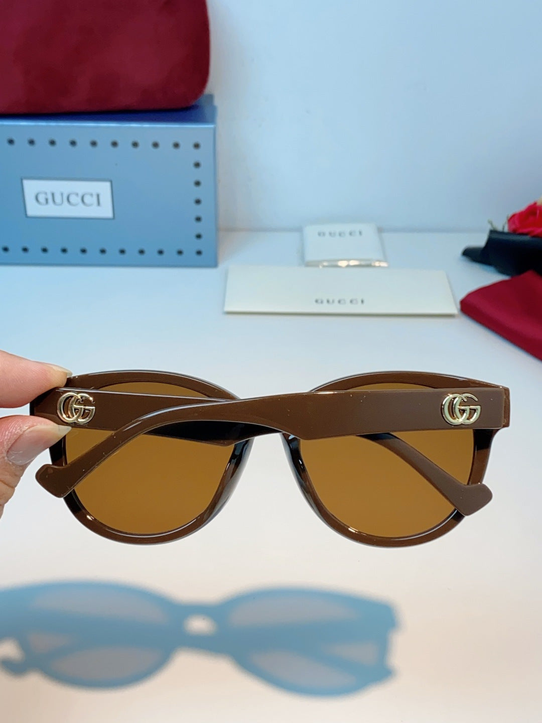 GUCCI 26S CAT-EYE FRAME IN ACETATE 424500