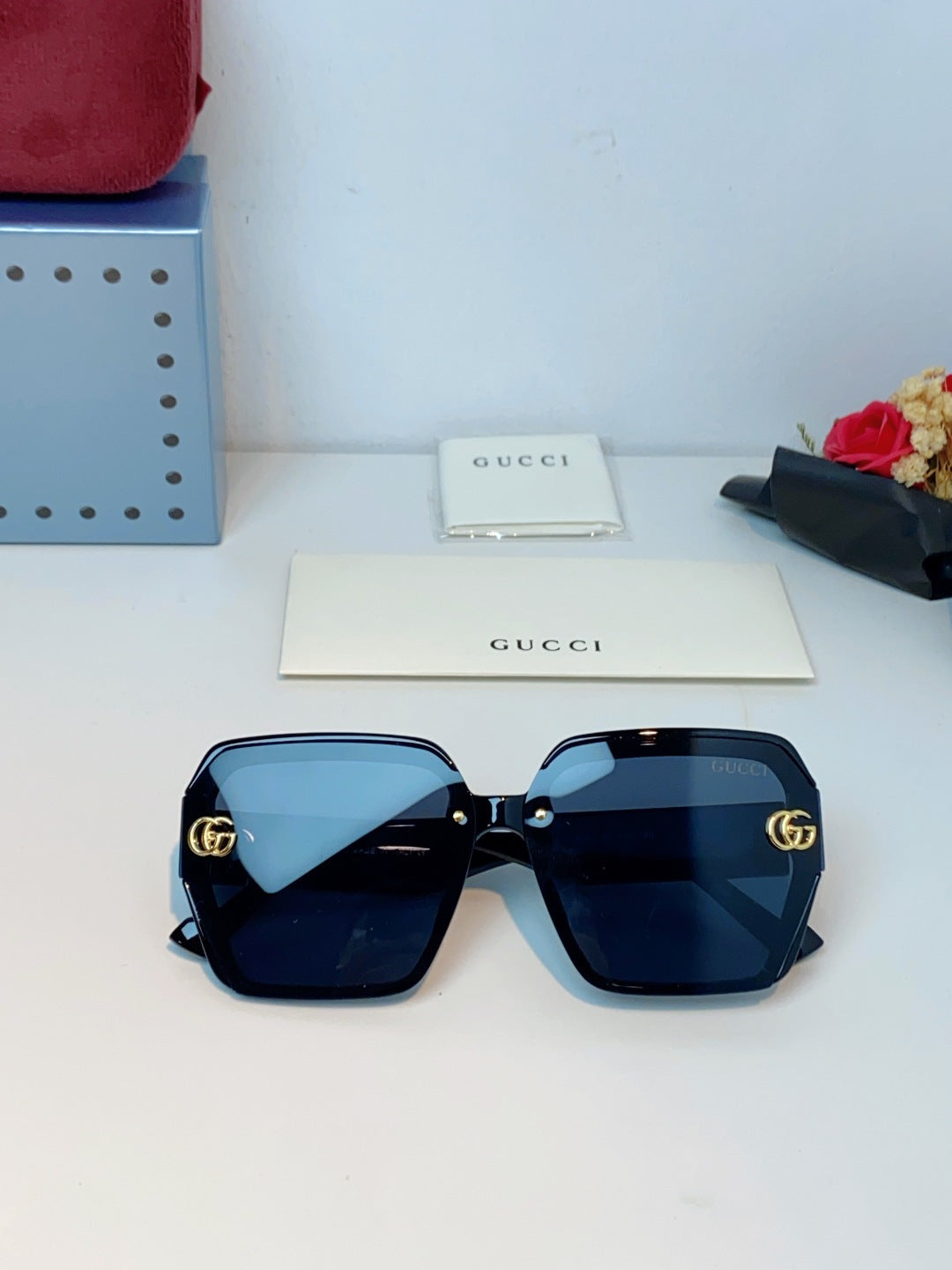 GUCCI 26S OVERSIZED SQUARE FRAME IN ACETATE 424520