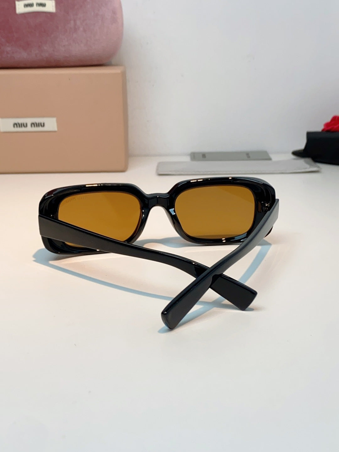 MIUMIU 26S RECTANGULAR FRAME IN ACETATE 426454