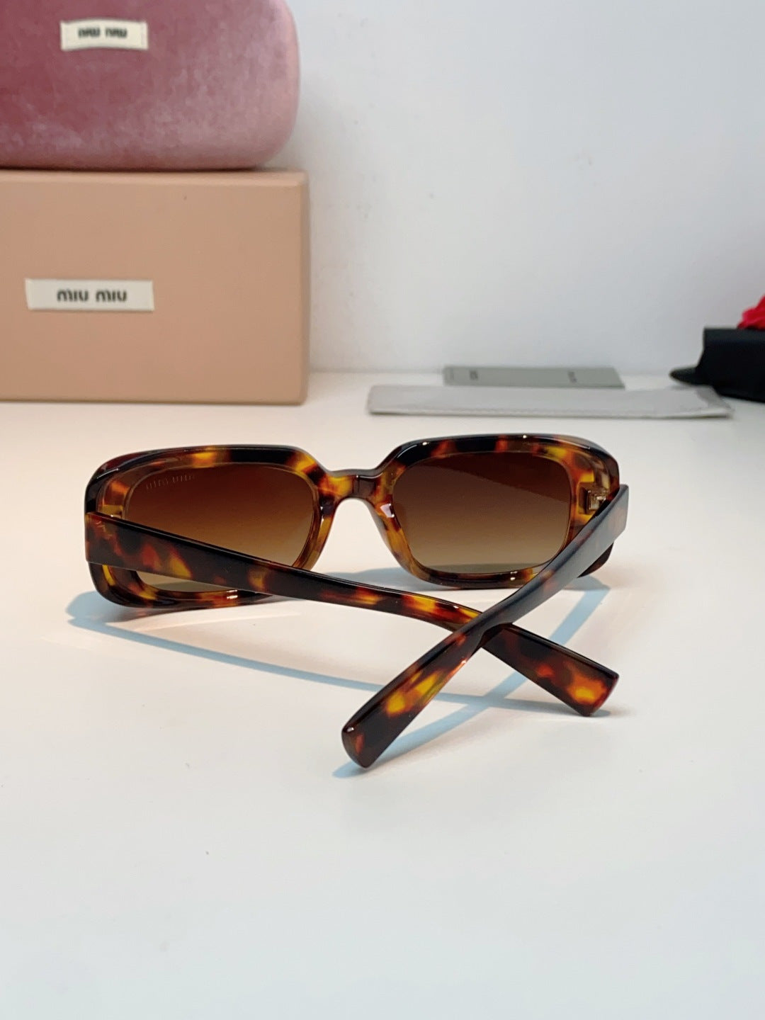 MIUMIU 26S RECTANGULAR FRAME IN ACETATE 426456