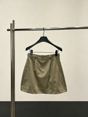 PRADA 26S BELTED A-LINE MINI SKIRT 1148