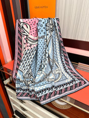 LV 26S SCARF 140 IN CASHMERE AND SILK 319898