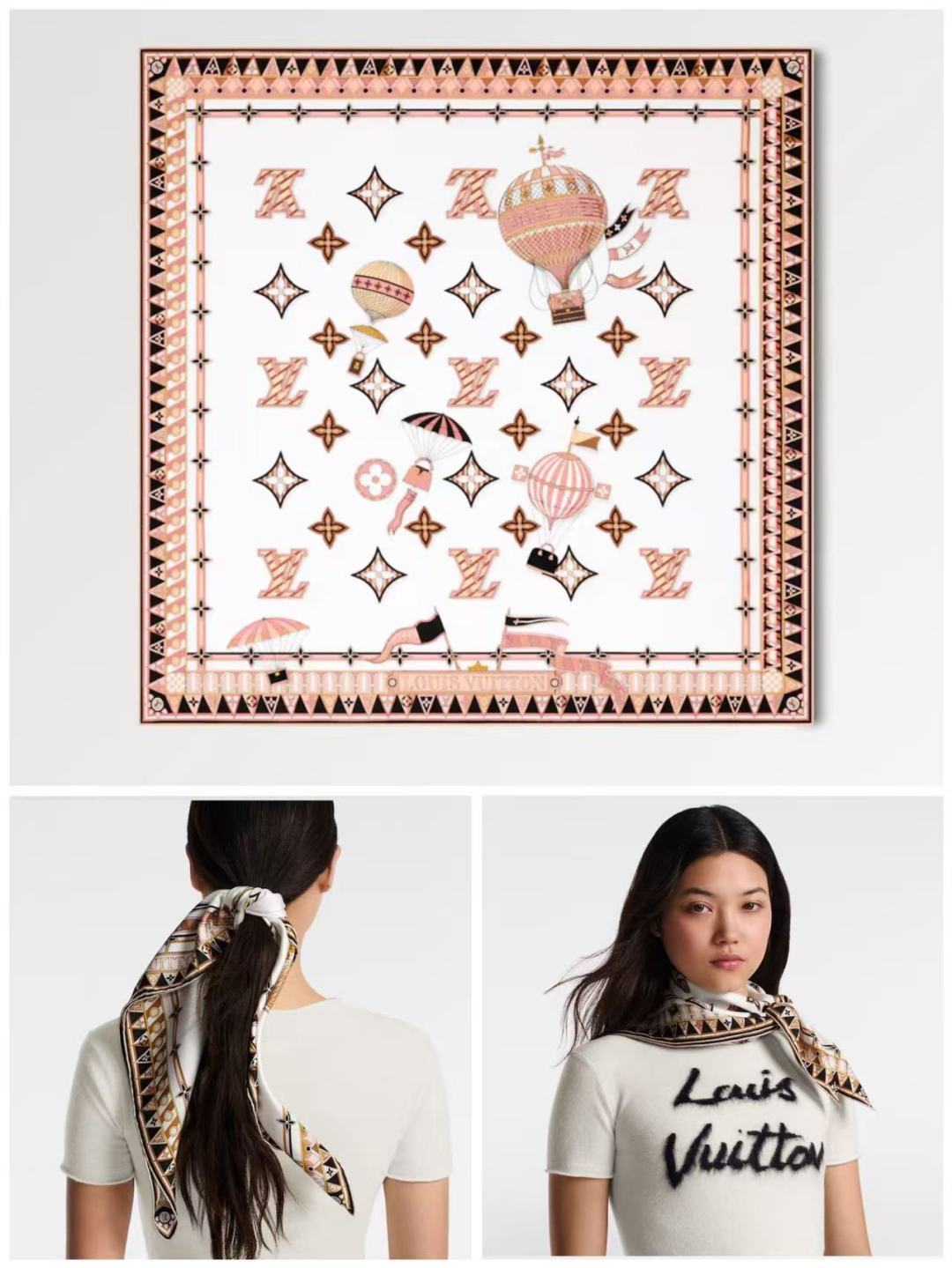 LV 26S SCARF 90 IN SILK 319820