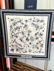 DIOR 26S SCARF 90CM IN SILK 321005