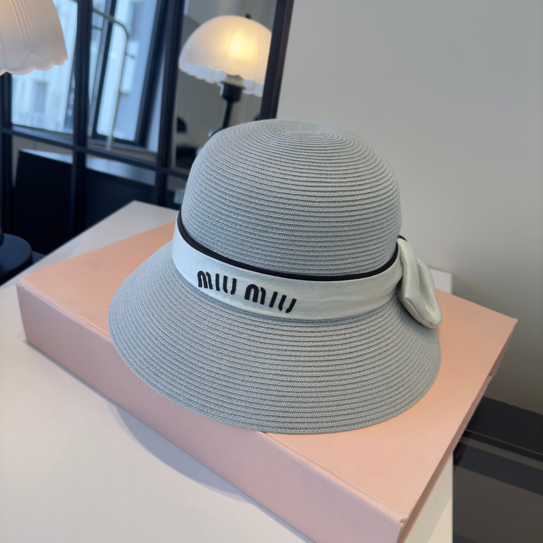 MIUMIU STRAW BUCKET HAT STYLE 52