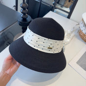 MIUMIU WIDE-BRIM BUCKET HAT WITH BOW STYLE 46