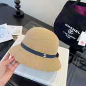 CHANEL 26S RAFFIA BUCKET HAT 338042