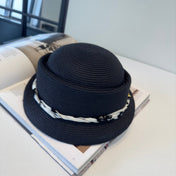 CHANEL 26S BOATER STRAW HAT 338054