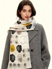 CHANEL 25S SCARF 140 CM IN CASHMERE AND SILK 943335