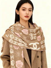 CHANEL 25S SCARF 140 CM IN CASHMERE AND SILK 943337