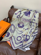 HERMES 25S SCARF 137 IN SILK CASHMERE 991688