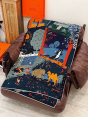 HERMES 26S SCARF 140 IN CASHMERE AND SILK 303101