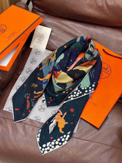 HERMES 26S SCARF 140 IN CASHMERE AND SILK 303101