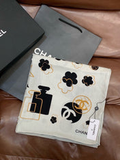CHANEL 26S SCARF 140 IN CASHMERE AND SILK 303154