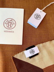 HERMES 26S SCARF 140 IN CASHMERE AND SILK 304241