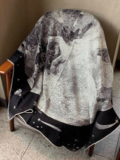 HERMES 26S SCARF 140 IN CASHMERE AND SILK 304681